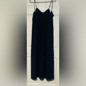 BCBGeneration Navy Blue Maxi Skirt - Flowing Pull-On Style